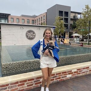 Dallas Cowboy Cheerleader Adult Halloween  Costume - Size Large